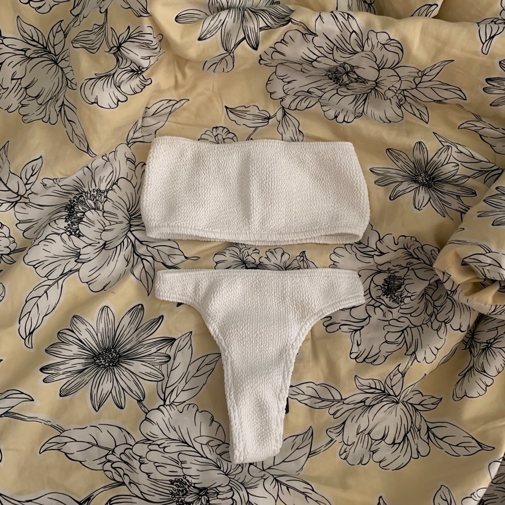 White bikini set